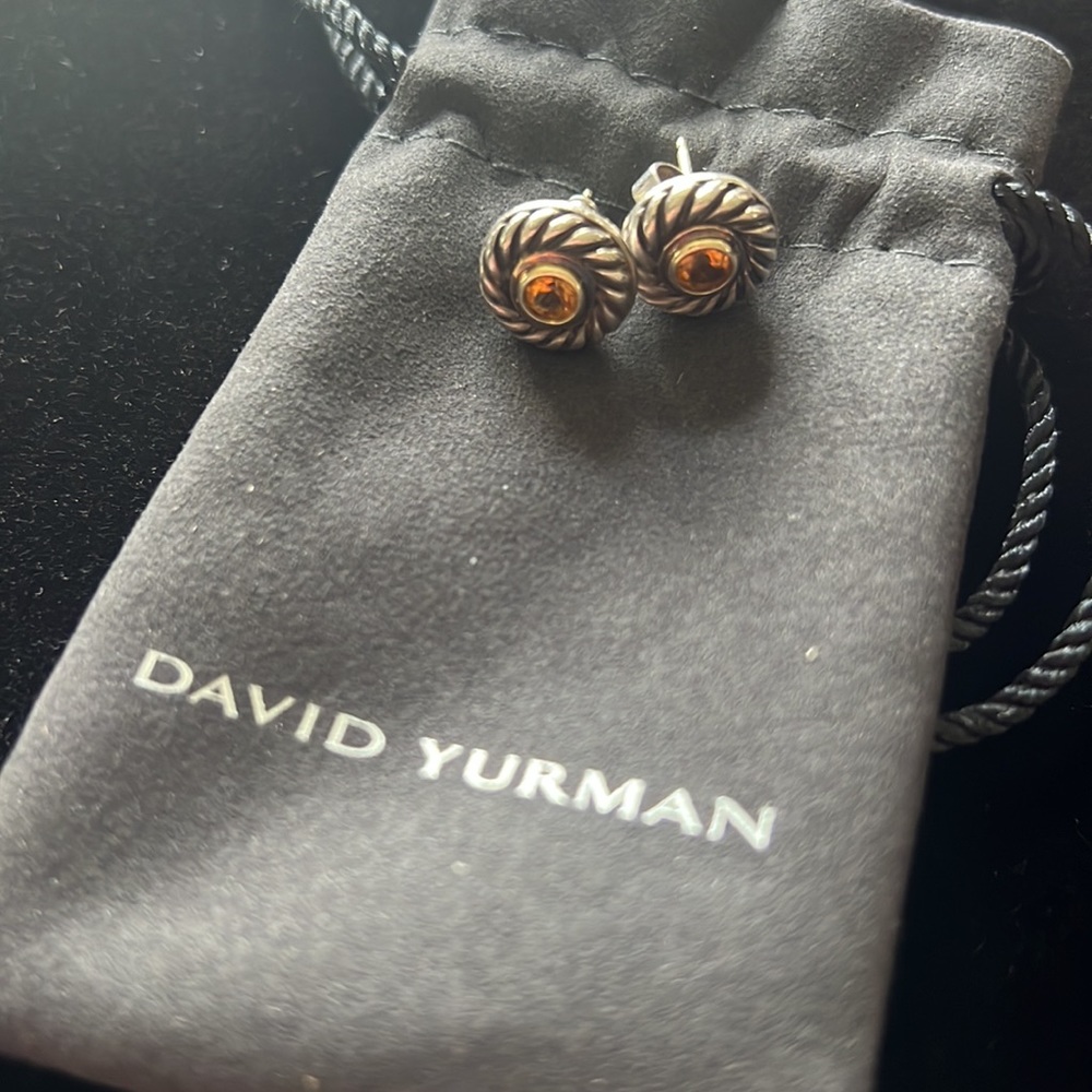 David Yurman Citrine Cookie earrings. Exquisite!!
